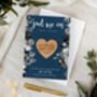 Save The Date Magnet With A Navy Blue Floral Card, thumbnail 6 of 8