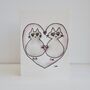 Engagement Two Cats Original Painting Cat / Card, thumbnail 5 of 8