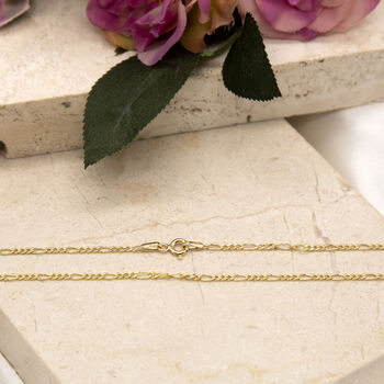 Solid Gold Figaro Chain Anklet, 5 of 5