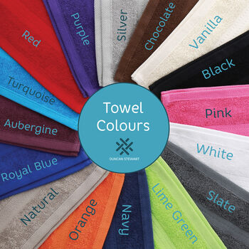 Personalised Luxury Cotton Hand Towel, 7 of 12