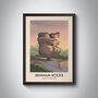 Brimham Rocks Aonb Travel Poster Art Print, thumbnail 1 of 8