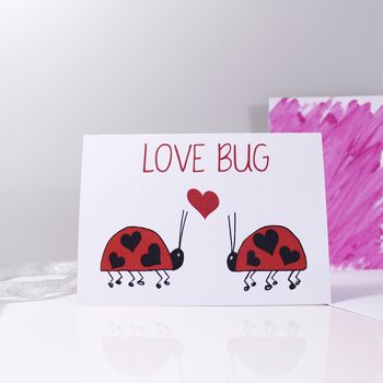 'Love Bug' Ladybird Valentine’s Day Card, 2 of 5