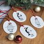 Penguin Christmas Ceramic Decoration, thumbnail 2 of 9