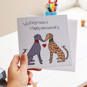 Wishing Roooo A Happy Anniversary Greetings Card, 2 of 2