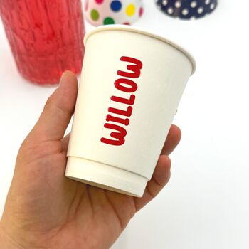 Personalised Paper Cups For Kids Birthday Parties, 3 of 10