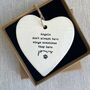 Angels Sometimes Have Paws Hanging Ceramic Heart, thumbnail 1 of 3