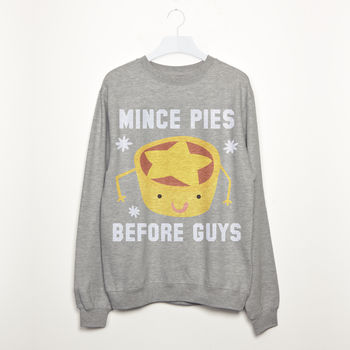 Mince Pies Before Guys Women's Christmas Sweatshirt, 2 of 2