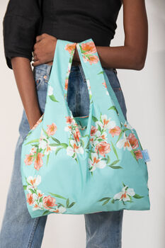 Floral 100% Recycled Plastic Reusable Bag, 4 of 6