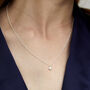 Hampton Moissanite And Silver Necklace, thumbnail 1 of 5