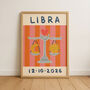 Horoscope Kids Personalised Birthday Art Print, thumbnail 6 of 12