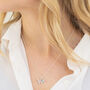 Sterling Silver Bee Necklace With Birthstone Charm, thumbnail 4 of 12