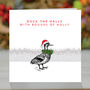 Duck The Halls With Boughs Of Holly, Christmas Card, thumbnail 2 of 2