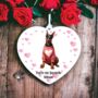 Personalised Doberman Pinscher Dog Love Decoration, thumbnail 1 of 2