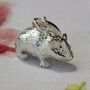 Hamster Charm Sterling Silver, thumbnail 1 of 6