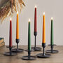 Set Of Six Autumnal Taper Candles, thumbnail 1 of 4
