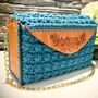 Bespoke Handmade Crochet Bag With Wood Panel, thumbnail 1 of 7