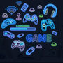 New! Fun Gamer Glow In The Dark Wall Stickers, thumbnail 3 of 4