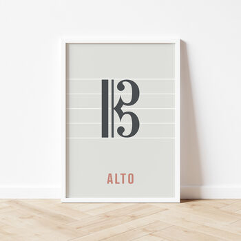 Alto Clef Print | Music Theory Poster, 5 of 10