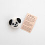 Wool Felt Panda Spirit Animal Gift In A Matchbox, thumbnail 3 of 6
