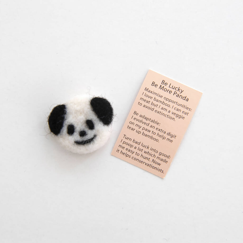 Wool Felt Panda Spirit Animal Gift In A Matchbox By Marvling Bros Ltd. |  