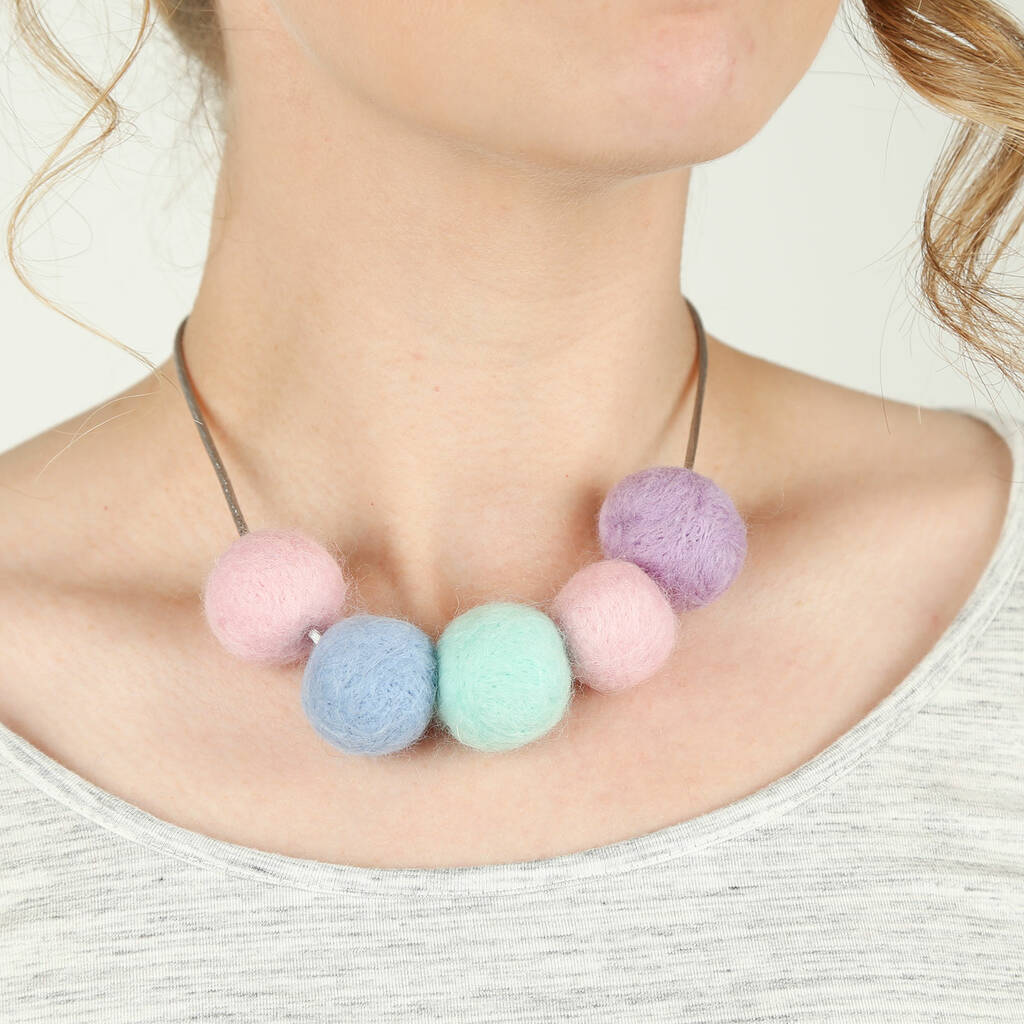 Necklace Needle Felting Kit By Wool Couture