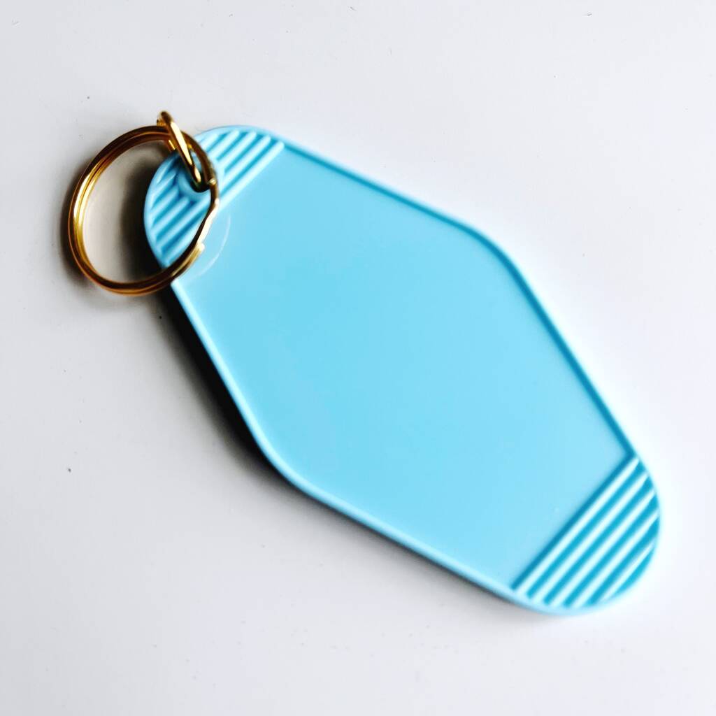 Retro Personalised Motel Key Fob By Cottonhead Monkeys