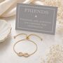 Friendship Infinity Drawstring Bracelet, thumbnail 4 of 6