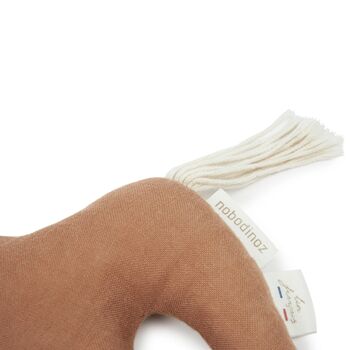 Lino Horse Rattle Noisette, 3 of 4