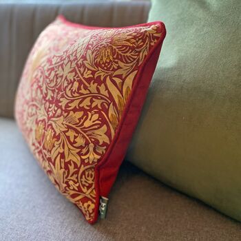 Red Snakeshead William Morris 13' X 18' Cushion Cover, 4 of 5