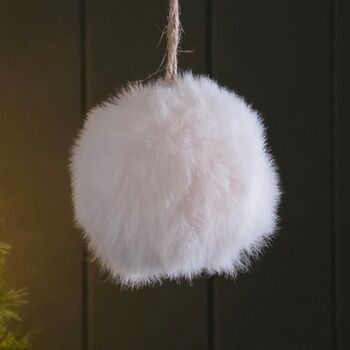 Fluffy Pompom Hanging Decoration, 2 of 2