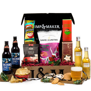 Christmas Beer And Ale With Festive Treats Gift Hamper, 2 of 2