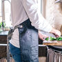 Personalised Food Father Waxed Denim Apron, thumbnail 3 of 7