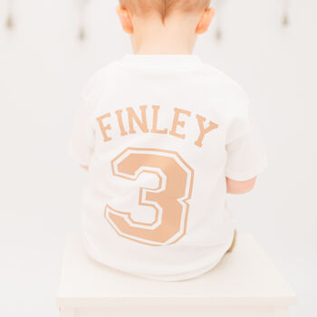 Personalised Name And Age Birthday T Shirt, 9 of 12