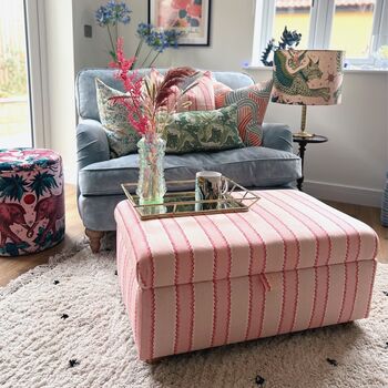 Coffee Table With Storage In Linwood Croquet, 3 of 4