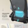 Drafting Chair Mesh Office Chair With Footrest, thumbnail 6 of 7