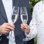 Personalised Mr And Mrs Wedding Champagne Flutes, thumbnail 1 of 4