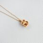 Garnet And Gold Vermeil Plated Birthstone Necklace, thumbnail 6 of 8