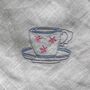 Personalised Afternoon Tea Cotton Linen Napkin Gift Set, thumbnail 4 of 8