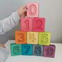 Handcrafted Wooden Number Cuboids In Rainbow, thumbnail 6 of 11