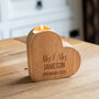 Personalised Heart Candle Wedding Or Anniversary Gift, thumbnail 2 of 5