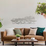 Elegant Horizontal Metal Tree Silhouette Wall Artwork For Modern Interiors, thumbnail 7 of 11