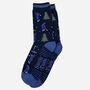 Winter Golf Men's Bamboo Socks Navy Blue, thumbnail 3 of 4