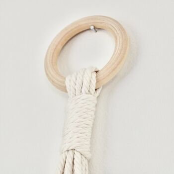 Handcrafted Natural Macramé Plant Hanger, 2 of 3