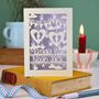 Personalised Twins Papercut Card, thumbnail 7 of 9