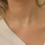 Simple Silver Choker Chain Necklace, thumbnail 1 of 7