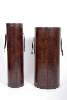 Personalised Leather Umbrella Stand Two Colours, 11 of 11