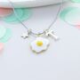 Kids Personalised Fried Egg Necklace, thumbnail 1 of 2