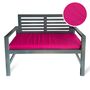 Bright Hot Pink Water Resistant Garden Bench Seat Pad, thumbnail 1 of 3
