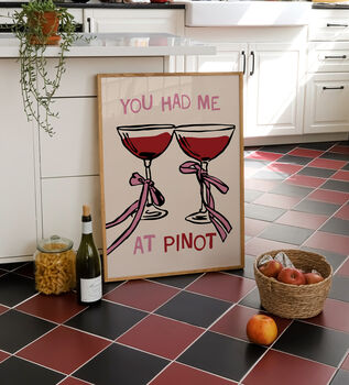 You Had Me At Pinot Print, 3 of 4