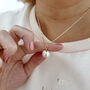 Silver Pearl Layering Necklace, thumbnail 1 of 4